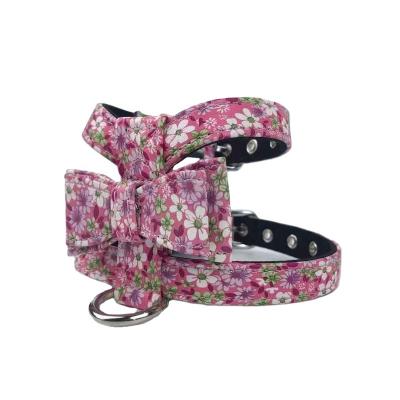 China Small Dog Anti Fiber Fabric Outdoor Water Sustainable Lost Super Drill Comfortable Color Dog Chest Straps for sale