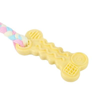 China Multicolor Viable TPR Small Bone Environmentally Friendly Bitable Dog Pet Toy for sale