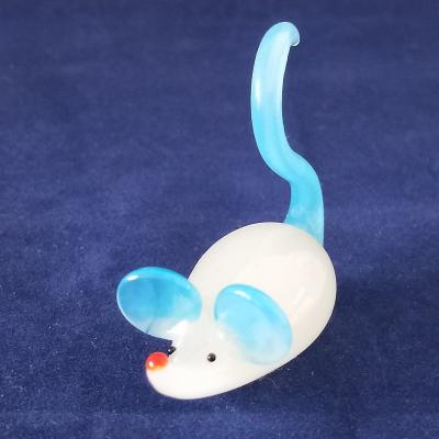 China Europe Mouse Glass Figurine for sale