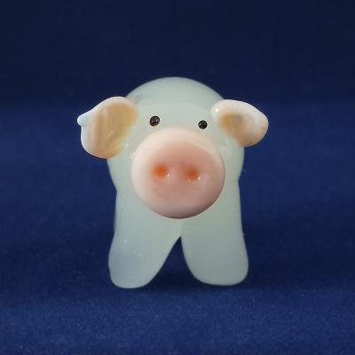 China China handmade glass lampwork pig glass craft decoration for sale