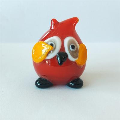 China Beautiful colorful handmade murano glass birds glass owl from USA Europe for sale