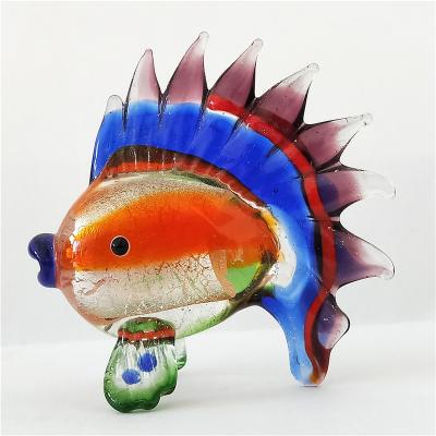 China Cute colorful handmade murano glass fish from USA Europe for sale