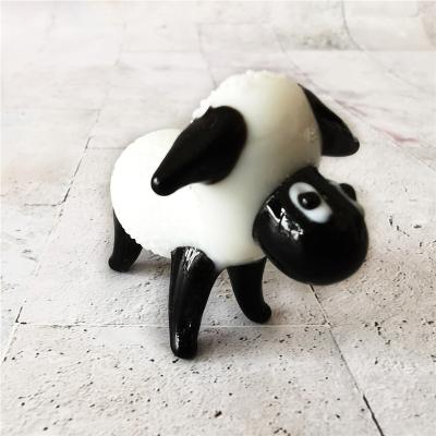 China Colorful handmade murano sheep glass figurine from Europe for sale