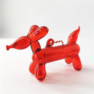 China USA Europe Handblown Hollow Glass Dog Christmas Tree Decoration for sale