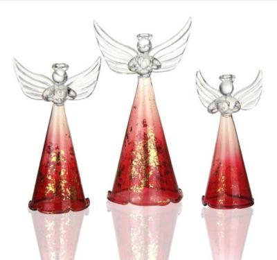 China Europe crystal glass angel figurine for christmas decoration for sale