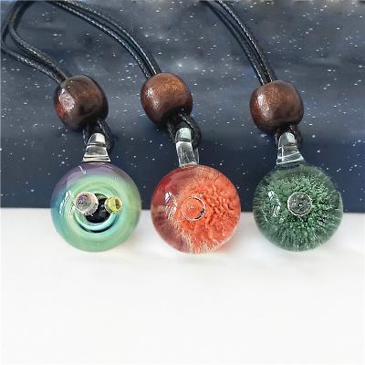 China 2020 Romantic Star Universe Fancy Crystal Ball Pendant For Necklace for sale