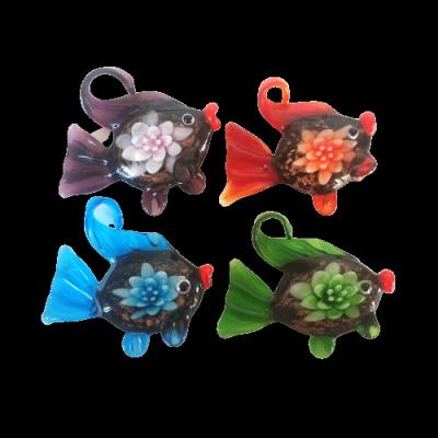 China FISH colorful fancy murano glass pendant for lightdrop for sale