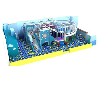 China 3-12 Years Customized Indoor Playground Equipment Commercial Residential Ocean Theme Kids Games With PVC Ball Pool for sale