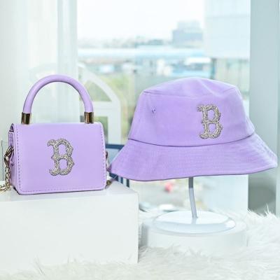 China Wholesale Handbags Famous Brands Brooklyn Boston B Purses High Quality Fashion B Bucket Hat and Fashion Designer Purses and Hat Set for sale