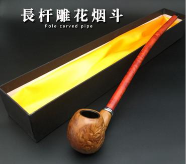 China On sale!!!Classic Wooden Pole carved pipe Smoking Tobacco Pipe wood pipes smoke pipes for sale