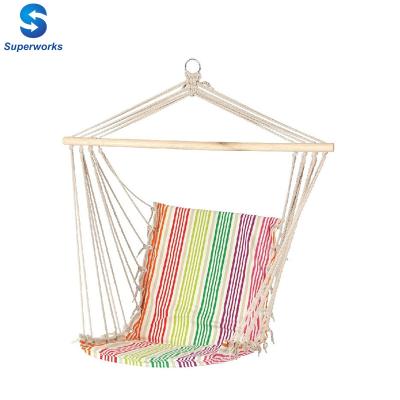 China Eco-friendly colorful stripe hammock for sale