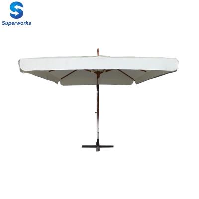 China 2017 Outdoor Furniture 2.7m Patio Umbrella Porcelain Cream Outdoor Umbrella for sale