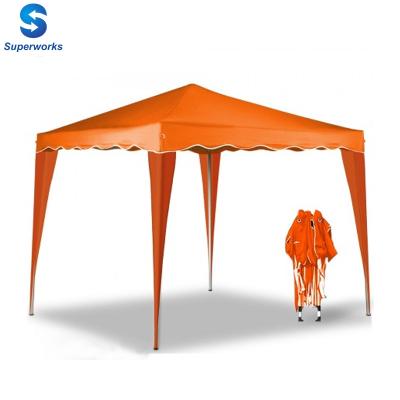 China SGS Orange Folding Pavilion Gazebo 3x3 m for sale