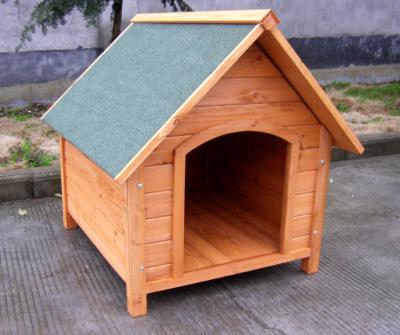 China Apex Sustainable Roof Pet Outdoor Wooden Kennel / Kennel for sale