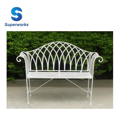 China Antique Morden Vintage Cast Iron Patio Garden Bench Outdoor Backyard Bench for sale