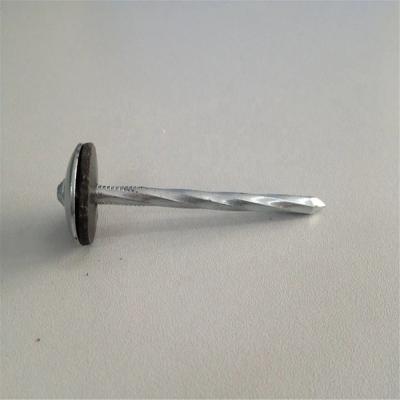 China Q195 Wholesale Flat Top Threaded Roofing Nail (1.5