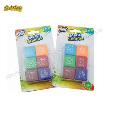 China Shiny Children's Toy Self-Inking Stamp Self-Inking Stamp And Plastic Material Self Inking Stamp for sale