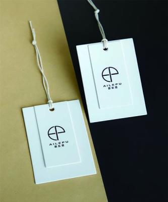 China Wholesale Custom Paper Swing Hang Tag Logo Viable For Apparel for sale