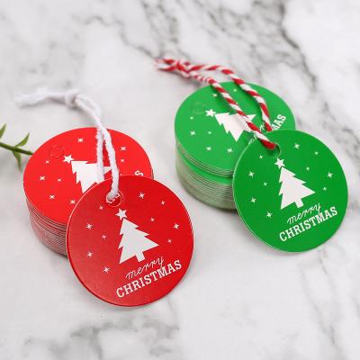 China Viable Factory Hang Tags Custom Design Printing Luxury Christmas Gift Tags Customized Logo Tags Paper With String for sale