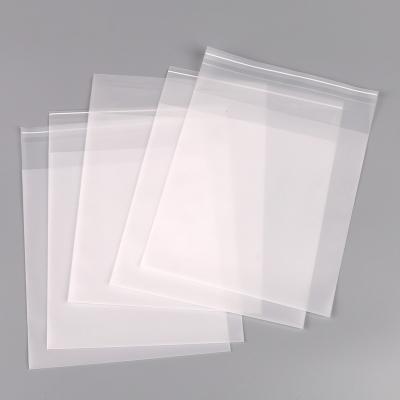 China Biodegradable PE Self Sealing Bag Sealing Bag PVC Transparent Self Adhesive Frosted Zipper Bag Sealing for sale