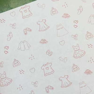 China 17gsm Biodegradable Custom Printed Logo Gift Tissue Paper, Apparel Wrapping Tissue Paper For Packaging for sale