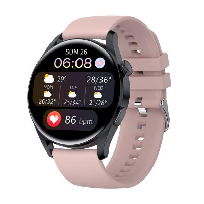 China MP3 playback 2021 latest design reloj temperature blood oxygen monitor make answer phone call smart talking watch with 260mAh big battery for sale