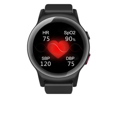 China Wifi 1.3 Inch Round Health Care Heart Rate Blood Pressure Monitor SOS Gps Watch For Elderly for sale