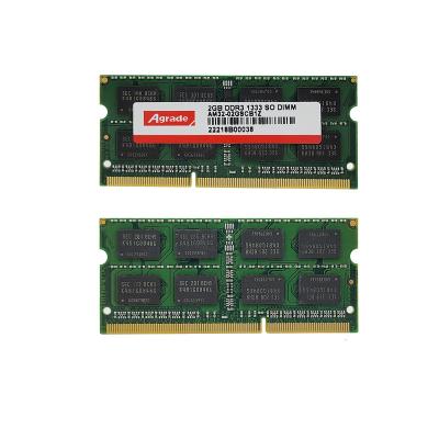 China Original Ram DDR3 1333 SO DIMM 2GB Memoria LAPTOP Ram Ddr 3 2gb Ram Ddr 3 2gb 1333mhz for sale