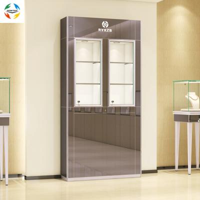 China 7 Days Delivery High Back Showcase Profession Manufacturer Made 7 Days Delivery 3 Days Delivery High Back Showcase Tiers Jewelry Cabinet Shelf Glass Shelf for sale