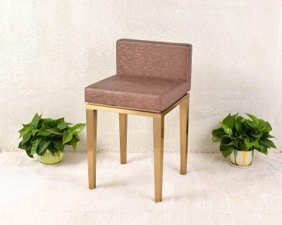 China Modern Leather Bar Stools Jewelry Store Chair Modern Front Counter High Back A Chair Stool for sale