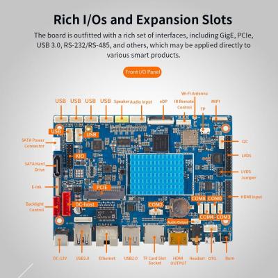 China K-3566 Board quad-core ARM Cortex-A55 CPU 9mm Ultra-thin Design For Smart Vending Machine for sale