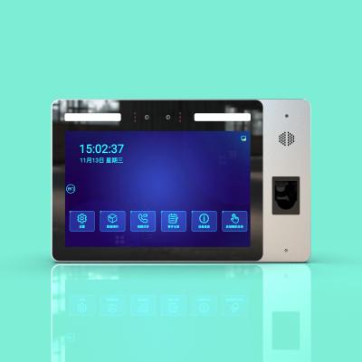 중국 JP1110 Horizontal Wall-Mounted Finger Vein & Face Recognition 10.1-inch Biometric Face Scanner Access Control Terminal 판매용