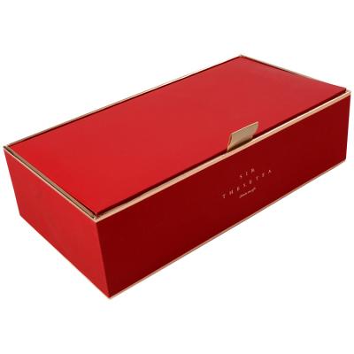 China Recycled Materials Paper Luxury Magnetic Fancy Wooden Boxes With Lid Crate Wooden Box For Gift for sale