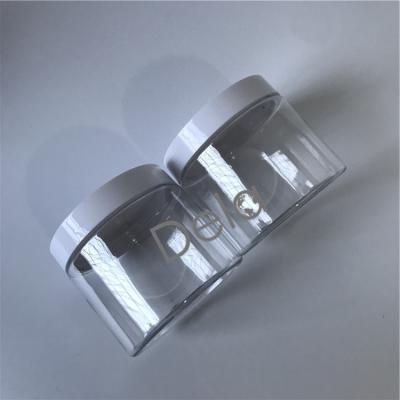 China Wholesale Plastic Fancy Round Straight Transparent Beauty Cosmetic Luxury Face Cream Bottle for sale