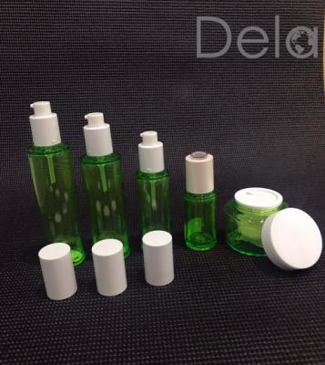 China Cosmetic Package PET Plastic Bottle With Lotion Pump/Spray/Cap In 40ml,60ml,100ml,120ml,150ML Cosmetic Jar 30g,50g for sale