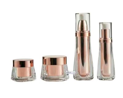 China BEAUTY PACKAGING acrylic bottle 15ml, 30ml, 50ml, double wall special shape bottles for sale