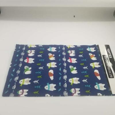 China QUICK DRY Flat Screen Printing Cotton Flannel Fabric For Sleeping Wear for sale