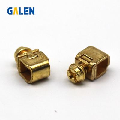 China 1mm GL-6624 Energy Meter Circuit Breaker Wall Switch Accessories Screw Terminal Fastener Eco-friendly Electroplate Brass Plating for sale