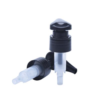 China Non Eco Friendly Spill Black Spring Lotion Dispenser Pump Screw Lotion Pump 24/410 28/410 for sale