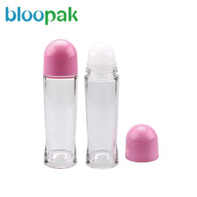 China 10ml 30ml 50ml Natural Hot Sale Cosmetic Deodorant Glass Roll On Bottles for sale