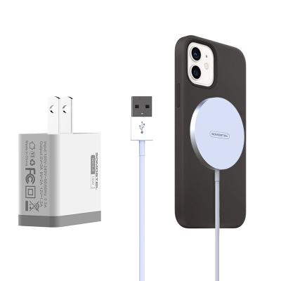 China Moblie Phone Charging Wholesale Somostel ZB10 Wireless Charger For Magnetic USB Cable 15W iphone Charger 18W QC3.0 Fast Charger for sale