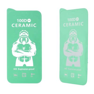 China New Arrivals 2.5D Ceramic Cell Phone Transparency Membrane Tempered Glass 6H Anti Scratch Protector De Pantallas Templado Para Celulares for sale