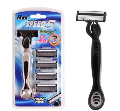 China Wholesale Direct Five Blade Men's Disposable Shaving Razor for sale