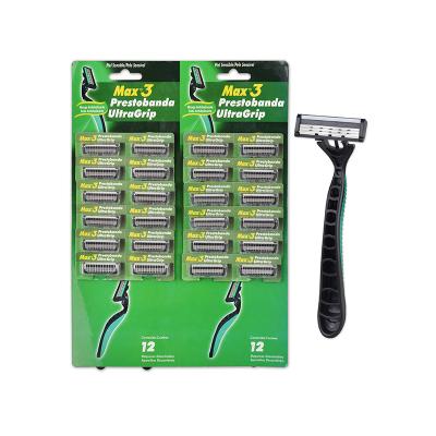 China Triple Blade Disposable Razor New Model 3 Blade Hanging Card Pack for sale