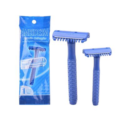 China Single Handle Blue Surgical Razor Blade Sterile Razor Used For Medical Prep Razor for sale