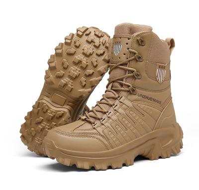 China Extreme Challenges Plus Size Tactical Boots High Top Men's Desert Boots Abandon Us Khaki Army Rubber Military Boots for sale