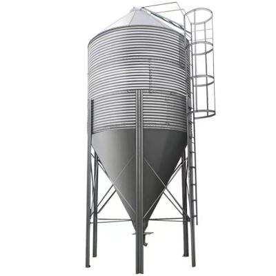 China Hot Dip Galvanized Pig Farm Leaf Pig Farm Feed Storage Box Silo for sale