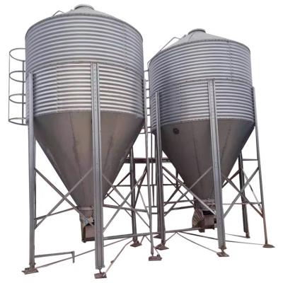 China Pig Farm Customized Galvanized Sheet Silos With Different Capacity For High Quality Livestock Farms for sale