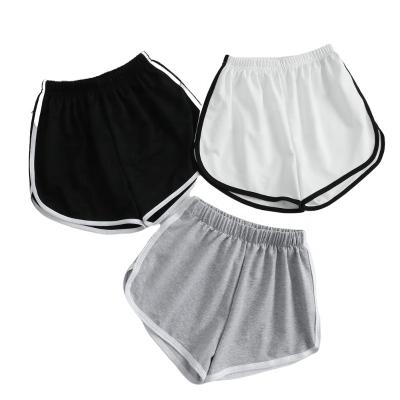 China 2021 summer new QUICK DRY elastic cord patchwork soft QUICK DRY sports shorts women's shorts suitable for girls and ladies casual thin shorts for sale