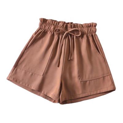 China QUICK-DRY QUICK-DRY Korean version of the current fashion casual home pants women's loose waisted wide-leg yoga sports shorts hot pants beach pajamas high su for sale